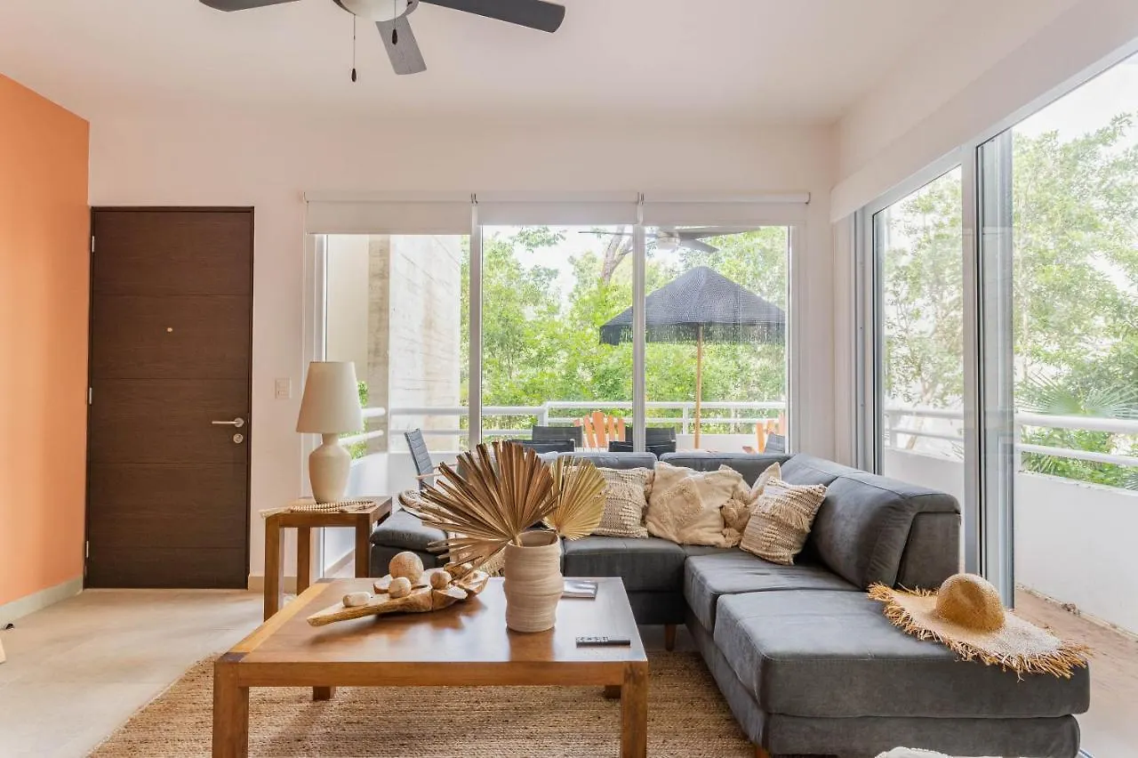 Quiet 2Br In Tulum With Pool Spacious Patio Gym Appartamento